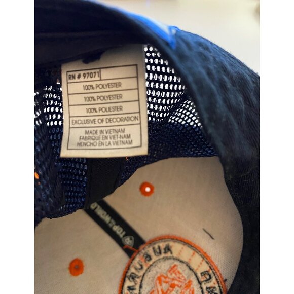 Auburn University Snapback Trucker Hat Mens OS Blue/Orange Tigers SEC Football - Picture 7 of 10